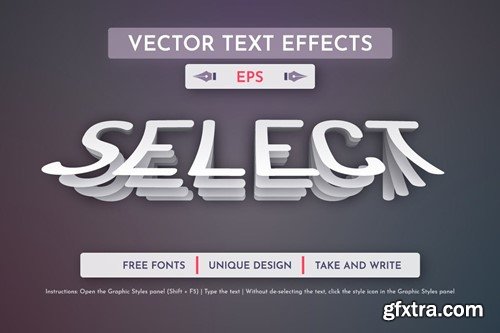 Poster Paper - Editable Text Effect, Font Style PX6UB8D