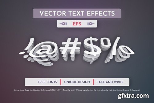 Poster Paper - Editable Text Effect, Font Style PX6UB8D