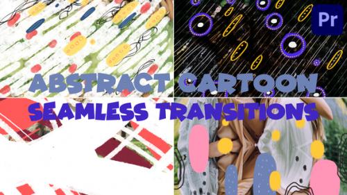 Videohive - Abstract Cartoon Shapes Seamless Transitions | Premiere Pro MOGRT - 48107697 - 48107697