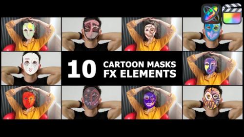 Videohive - Cartoon Masks | FCPX - 48120342 - 48120342