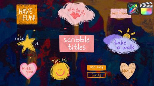 Videohive - Scribble Lyric Titles for FCPX - 48120488 - 48120488