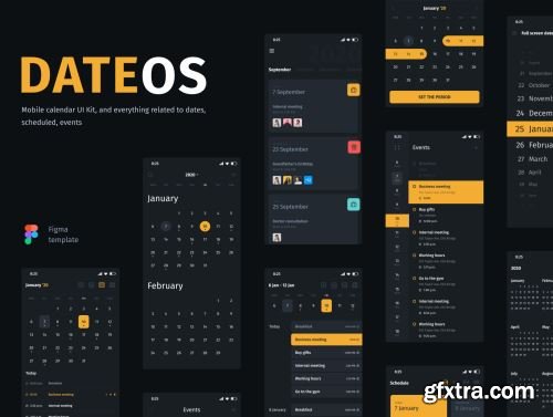 DateOs - Calendar UI Kit Ui8.net