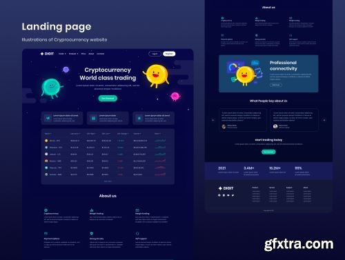 Digit Coin Illustration pack Ui8.net