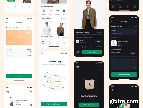 Dipstore - Shopping App UI Kit Ui8.net