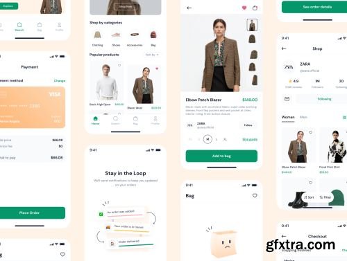 Dipstore - Shopping App UI Kit Ui8.net