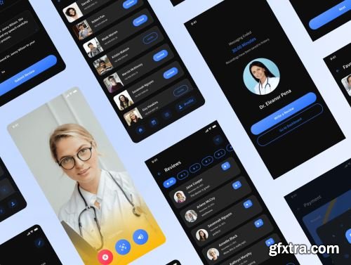 DoctorQ - Online Doctor Consultation App UI Kit Ui8.net