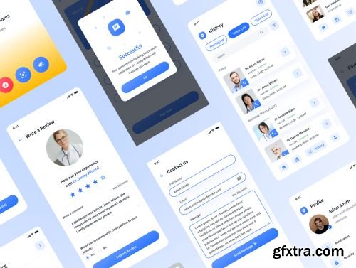 DoctorQ - Online Doctor Consultation App UI Kit Ui8.net