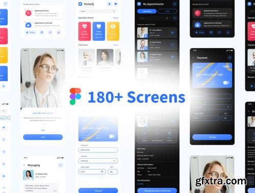 DoctorQ - Online Doctor Consultation App UI Kit Ui8.net