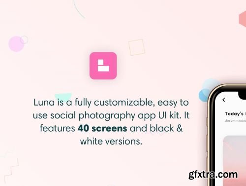 Luna Photo App UI Kit Ui8.net