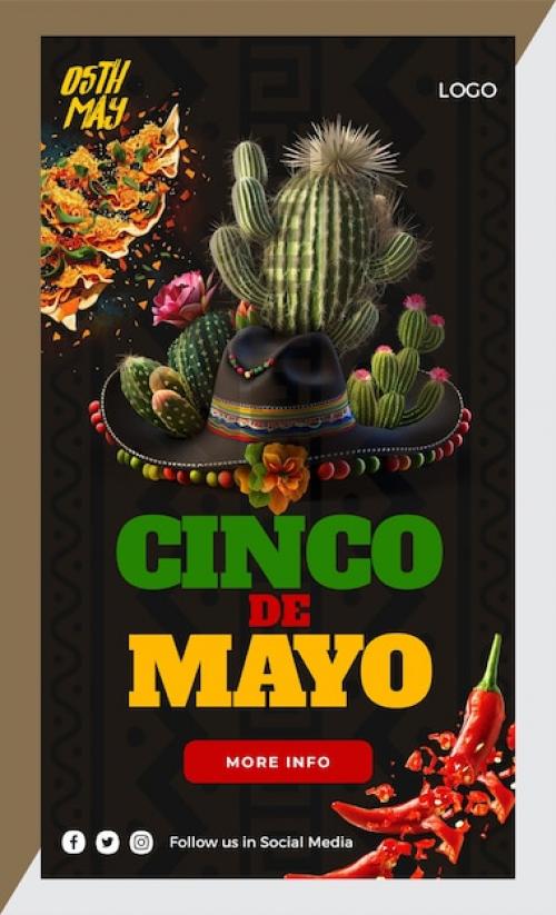 Premium PSD | Cinco de mayo instagram stories Premium PSD