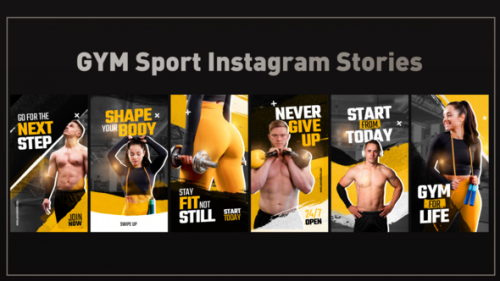 Videohive - GYM Sport Instagram Stories - 48128307 - 48128307