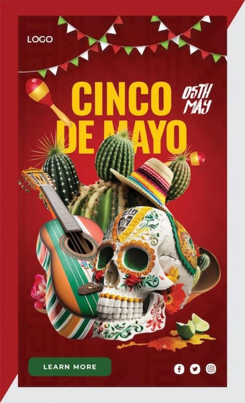 Premium PSD | Cinco de mayo instagram stories Premium PSD