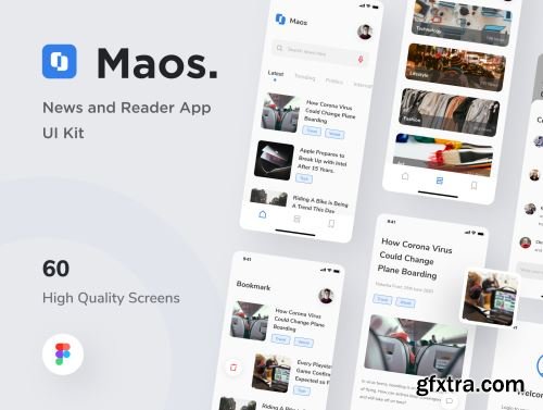 Maos - News And Reader App UI Kit Ui8.net