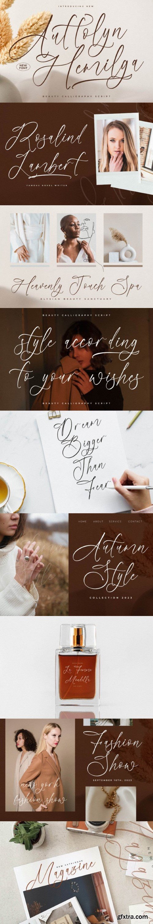 Auttolyn Hemilga – Beauty Calligraphy Script