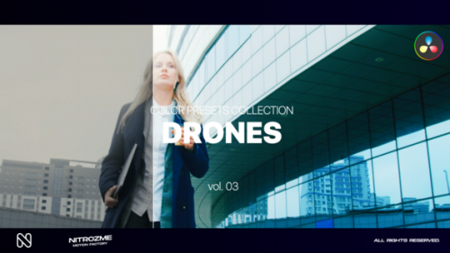 Videohive - Drones LUT Collection Vol. 03 for DaVinci Resolve - 48140637 - 48140637