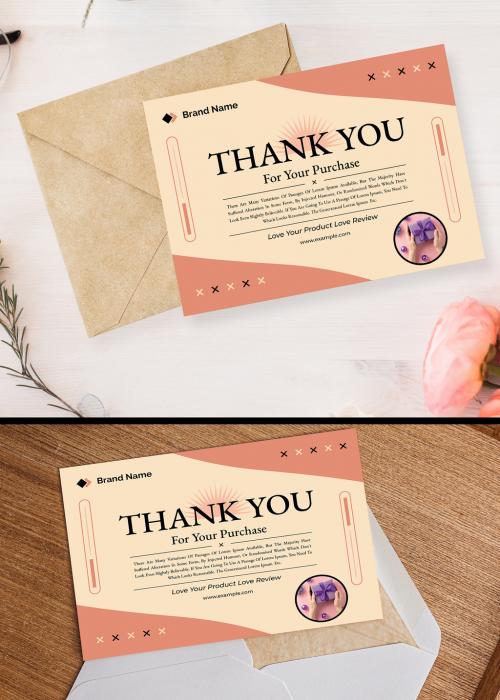 Thank You Card Template 646799714