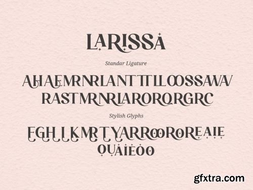 Larissa - Stylish Ligature Typeface Ui8.net