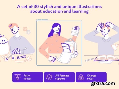 Learly Illustrations Ui8.net