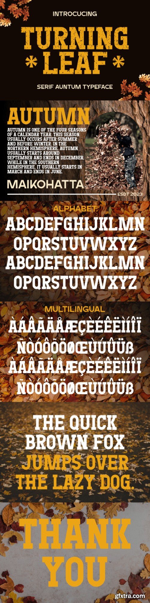 Turning Leaf Font