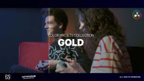 Videohive - Gold LUT Collection Vol. 03 for DaVinci Resolve - 48141100 - 48141100