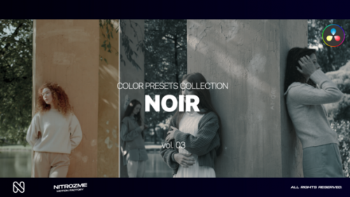 Videohive - Noir LUT Collection Vol. 03 for DaVinci Resolve - 48141172 - 48141172