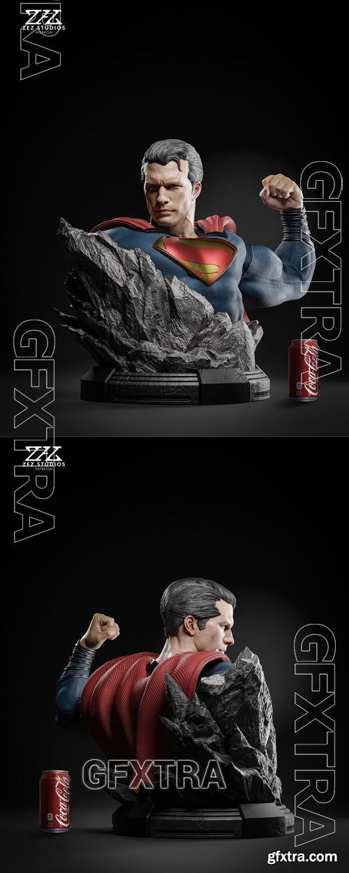 ZEZ Studios - Superman Bust &ndash; 3D Print Model