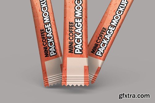 Matte Coffee Stick Sachet Mockup XT8B7PT