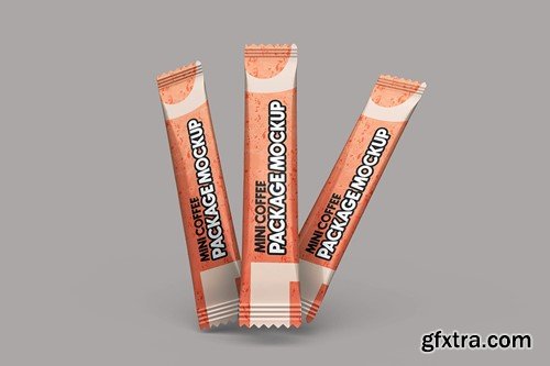 Matte Coffee Stick Sachet Mockup XT8B7PT