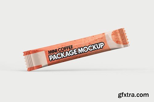 Matte Coffee Stick Sachet Mockup XT8B7PT