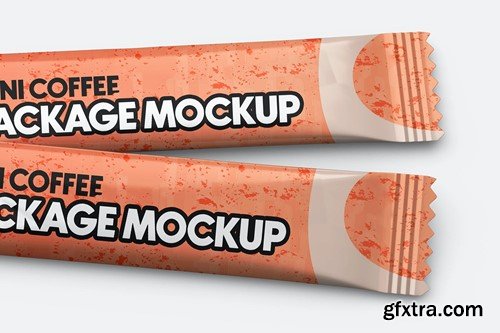 Matte Coffee Stick Sachet Mockup XT8B7PT