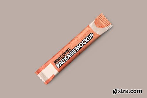 Matte Coffee Stick Sachet Mockup XT8B7PT