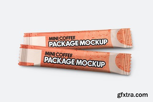 Matte Coffee Stick Sachet Mockup XT8B7PT