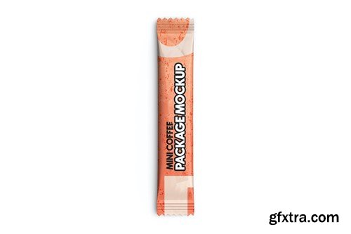 Matte Coffee Stick Sachet Mockup XT8B7PT