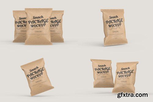 Paper Snack Packaging Mockup NNJVCKF