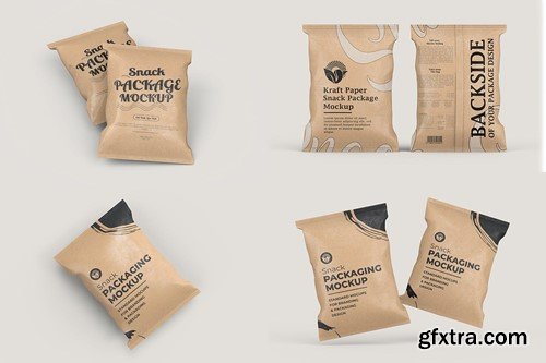 Paper Snack Packaging Mockup NNJVCKF