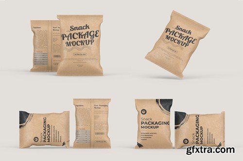 Paper Snack Packaging Mockup NNJVCKF