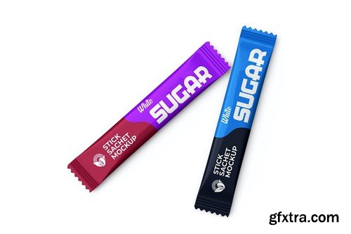 White Sugar Stick Mockup A9KZPFN