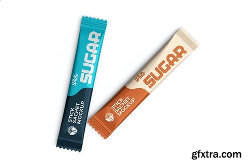 White Sugar Stick Mockup A9KZPFN