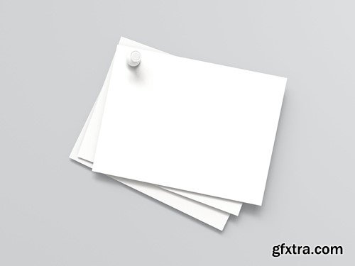 Paper Sticky Notes Planner Mockup Set LELTFXW