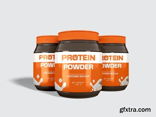 Sport Protein Jar Mockup Set 6MJXUNJ