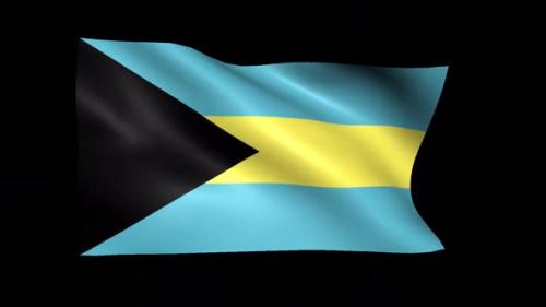 Videohive - Bahamas Flag - 48065198 - 48065198