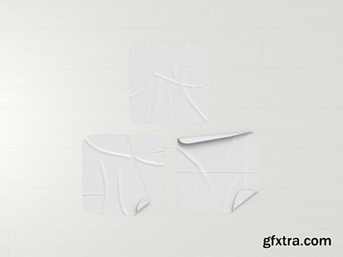 Square Sticker Mockup Set ZHAPXZE