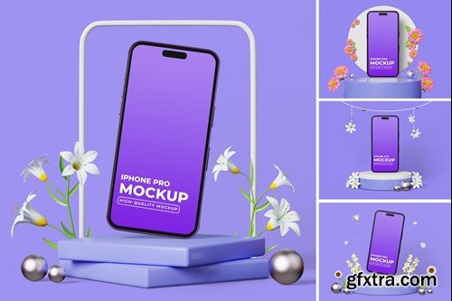 Phone Mockup Spring Scene PSXFRNF