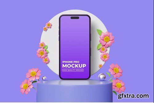 Phone Mockup Spring Scene PSXFRNF