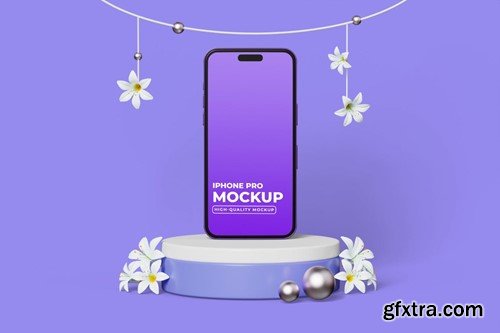 Phone Mockup Spring Scene PSXFRNF