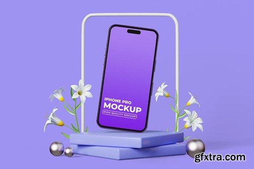 Phone Mockup Spring Scene PSXFRNF