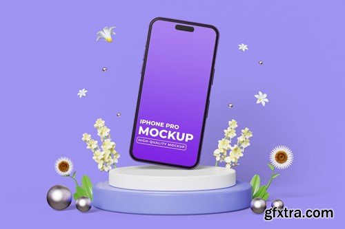 Phone Mockup Spring Scene PSXFRNF