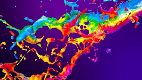 Videohive - Multicolor Paint Splash V2 - 48065481 - 48065481