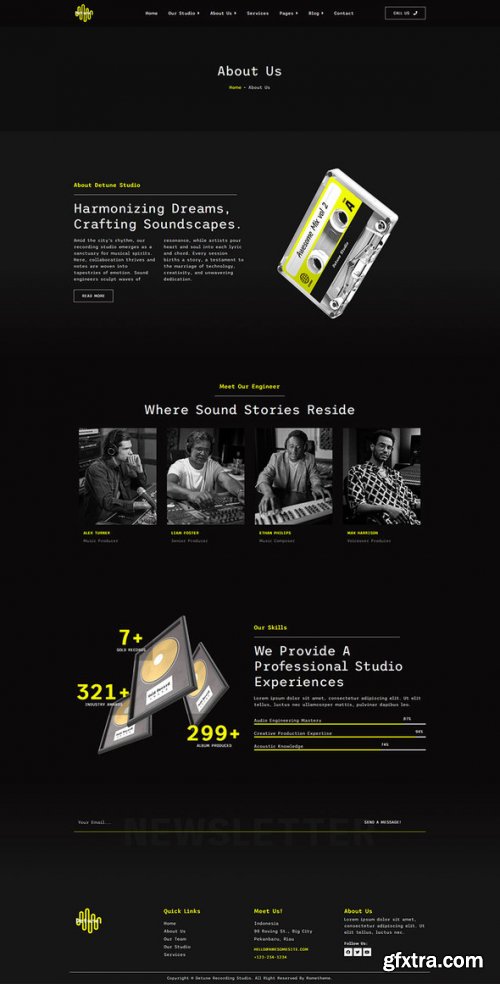 Themeforest - Detune - Recording Studio Elementor Pro Template Kit 47739897 v1.0.0 - Nulled