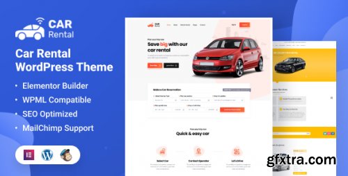 Themeforest - Car Rental WordPress Theme Landing Page 11454552 v4.2 - Nulled